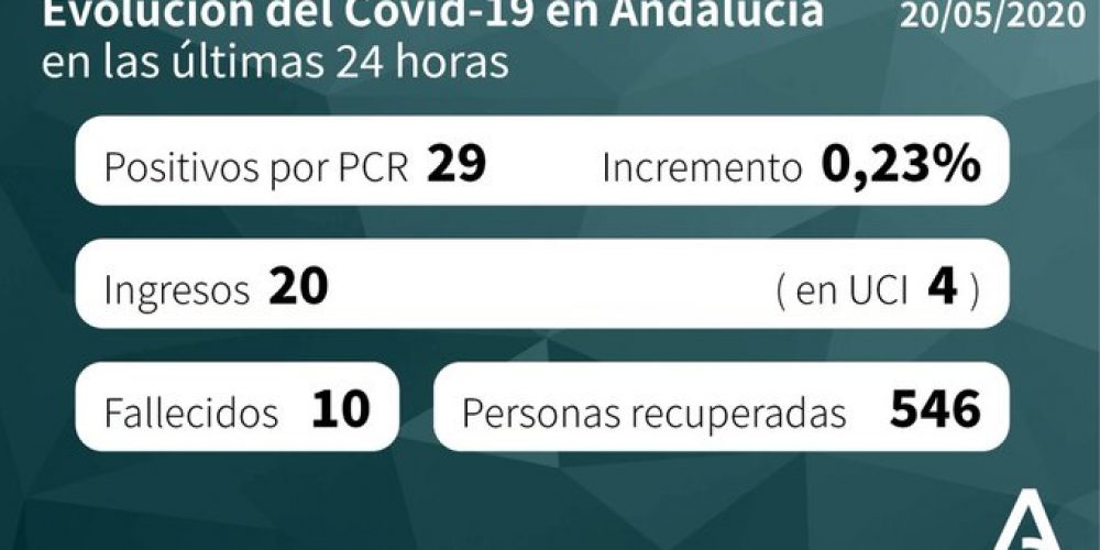 CORONAVIRUS: 246 patients confirmed with COVID-19 remain admitted to Andalucian hospitals with 53 in intensive care