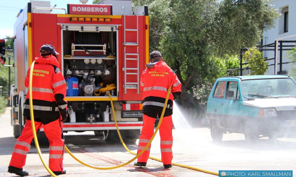 El Consorcio Provincial de Bomberos de la Diputación realiza más de 260 actuaciones de desinfección en los municipios pequeños de la provincia