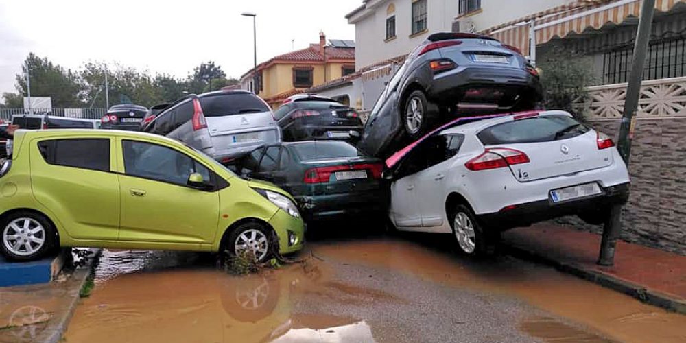112 Andalucia handles 335 incidents in twelve hours due to heavy rain in Malaga province