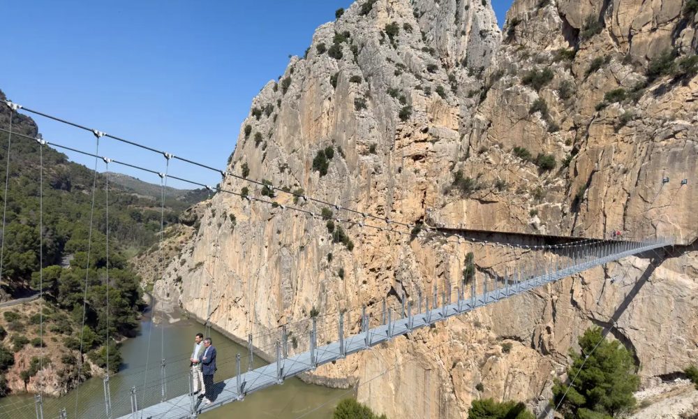 Malaga’s spectacular El Caminito del Rey gorge walk adds 110-metre-long suspension footbridge, the longest of its kind in Spain