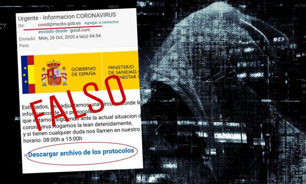 COVID-19: Detectada una campaña de envío masivo de correos electrónicos maliciosos