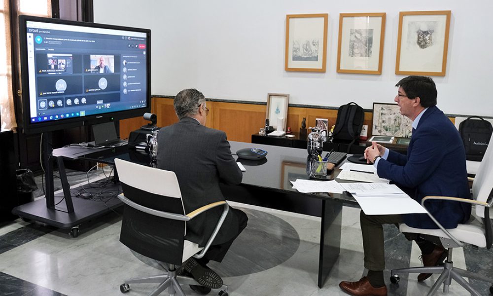 La Junta recibe el apoyo de Exceltur a todas las iniciativas andaluzas para reactivar el sector turístico