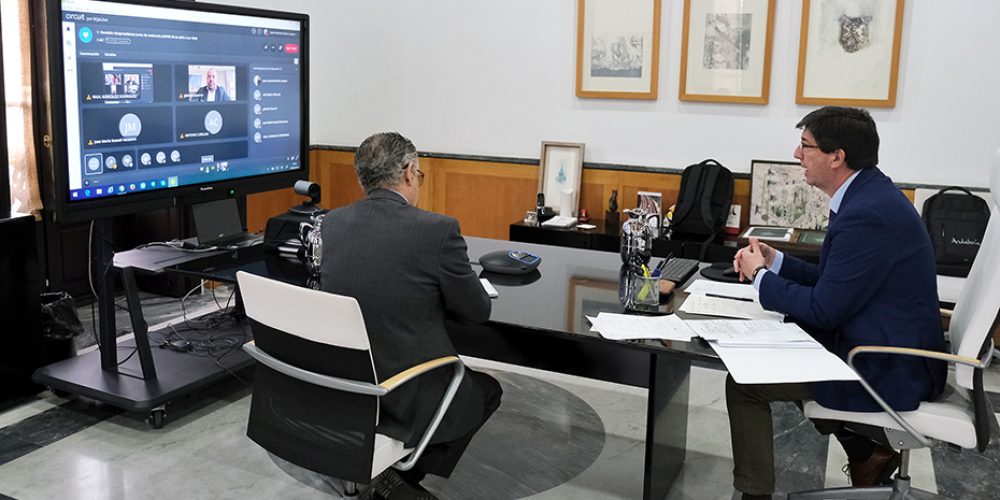 La Junta recibe el apoyo de Exceltur a todas las iniciativas andaluzas para reactivar el sector turístico