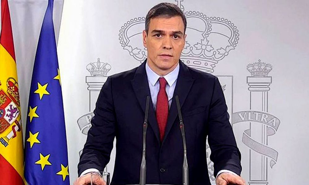 COVID-19 CORONAVIRUS – Spain’s PM outlines lock-down measures after declaring ‘State of Alarm’