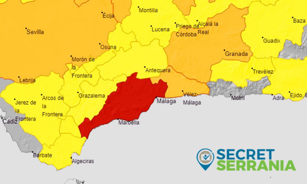 RIESGO EXTREMO: Aviso rojo por altas temperaturas en Sol y Guadalhorce de Málaga entre 12:00 y 21:00 horas
