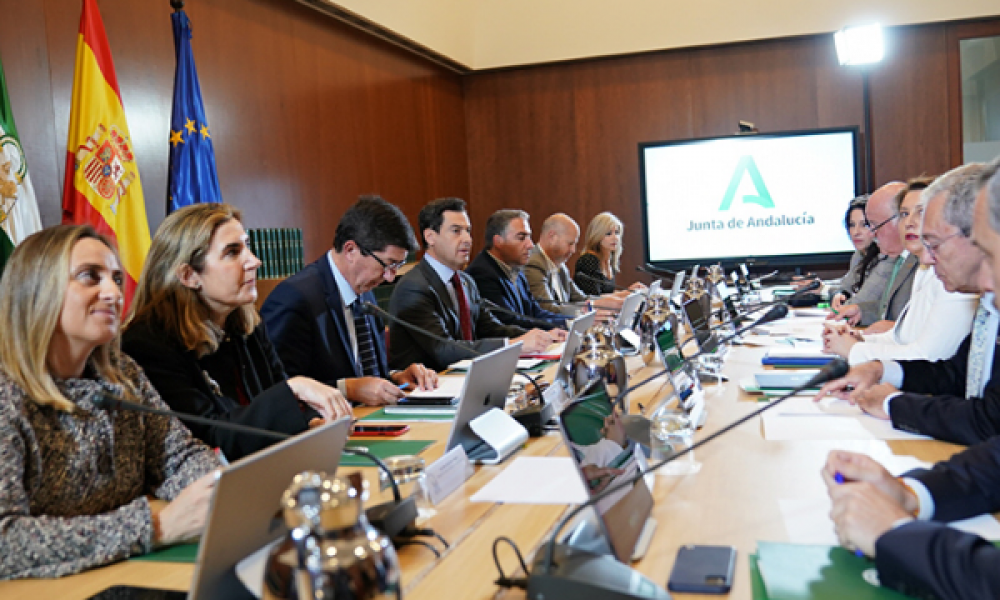 Junta de Andalucia president chairs special Covid-19 coronavirus meeting