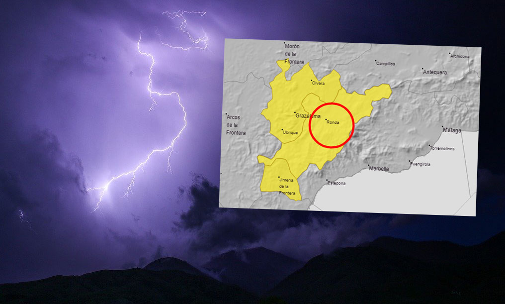 SERRANIA DE RONDA WEATHER ALERT Spain's Met Office issues thunderstorm